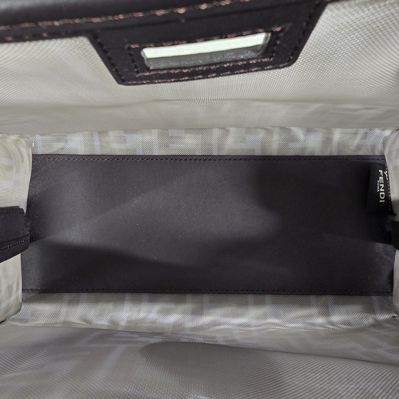 Fendi Azure/Zucca Print Black Mesh Bag - Picture 10 of 14